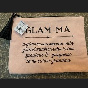 Glam-ma Tassled Large Make Up/cosmetics Pouch, new